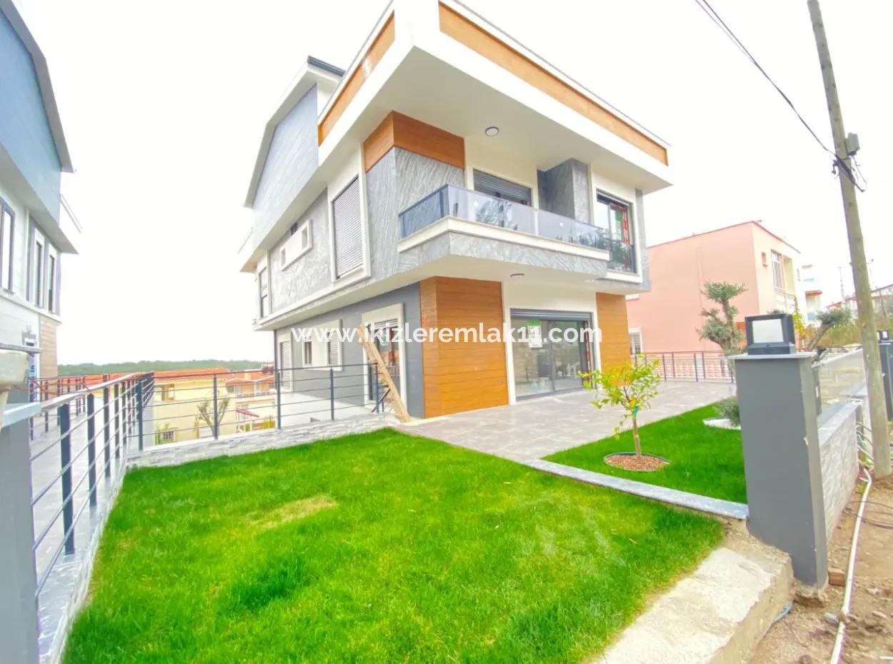 3 1 Villa For Sale In Ozdere With Underfloor Heating Detached Fuıı Sea View