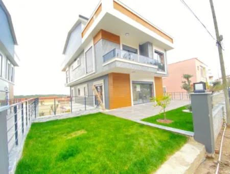 3 1 Villa For Sale In Ozdere With Underfloor Heating Detached Fuıı Sea View